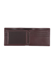 Jafferjees Berlin Leather Bi-Fold Wallet for Men, Dark Brown