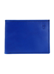 Jafferjees Bangkok Genuine Leather Bi-fold Wallets for Men, Blue