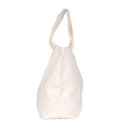 BYFT Natural Cotton Canvas Tote Bag with String Handle