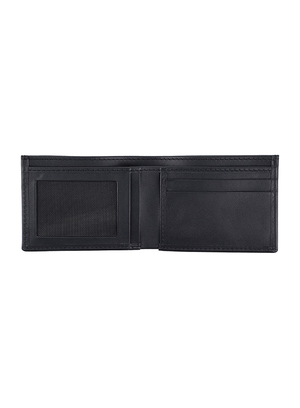 Jafferjees Bangkok Genuine Leather Bi-fold Wallets for Men, Black
