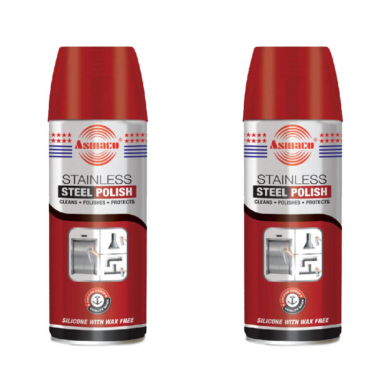 

Asmaco Stainless Steel Polish Cleaner - 450 Ml - Set of 02
