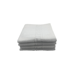 BYFT Magnolia (White) Luxury Hand Towel (50 x 80 Cm -Set of 4) 100% Cotton, Highly Absorbent and Quick dry, Classic Hotel and Spa Quality Bath Linen -600 Gsm