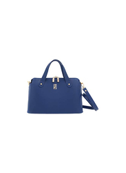 Jafferjees The Rose Leather Satchel Handbag for Women, Blue