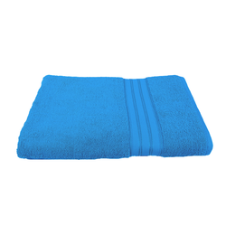 BYFT Home Trendy (Blue) Premium Bath Towel  (70 x 140 Cm - Set of 1) 100% Cotton Highly Absorbent, High Quality Bath linen with Striped Dobby 550 Gsm