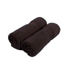 BYFT Home Ultra (Brown) Premium Bath Towel  (70 x 140 Cm - Set of 2) 100% Cotton Highly Absorbent, High Quality Bath linen with Checkered Dobby 550 Gsm
