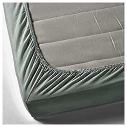 BYFT Orchard 100% Cotton Bedlinen Set, 1 Fitted Bed Sheet + 2 Pillow Case + 1 Duvet Cover, King, Grey