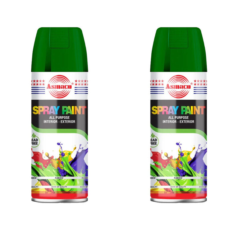 

Asmaco Spray Paint - Dark Green - 400 Ml - Set of 02