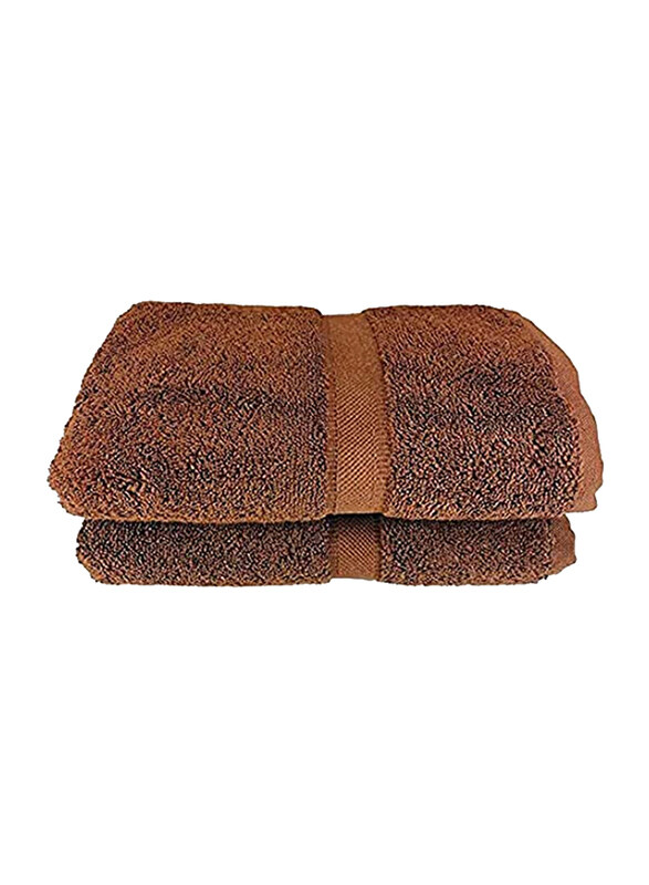 

Hand Towel 40x75cm - Brown - 100% Cotton - BYFT Camellia - Pack of 2