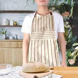 BYFT Orchard Kitchen Apron-Classic Striped (Red and White)
