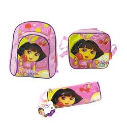 DORA School Backpack Set Multicolor POLYESTER 14 Inch Set of 3