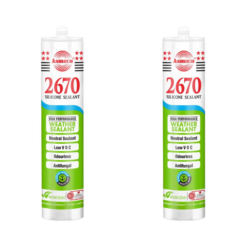 

Asmaco 2670 Silicone Sealant - Grey - 280 Ml - Set of 02