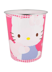 Disney Hello Kitty Plastic Dustbin, 5 Liters, Pink