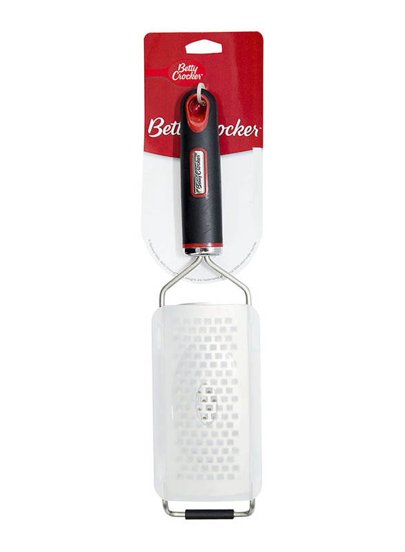 Betty Crocker Stainless Steel Grater, Black/Silver