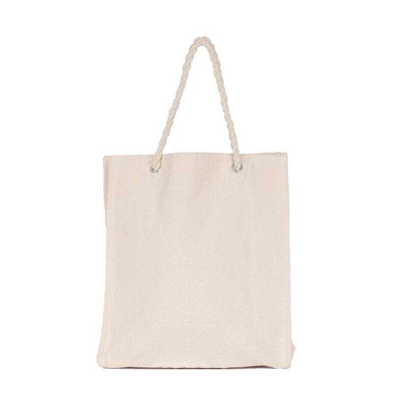 

BYFT Natural Cotton Canvas Tote Bag with String Handle