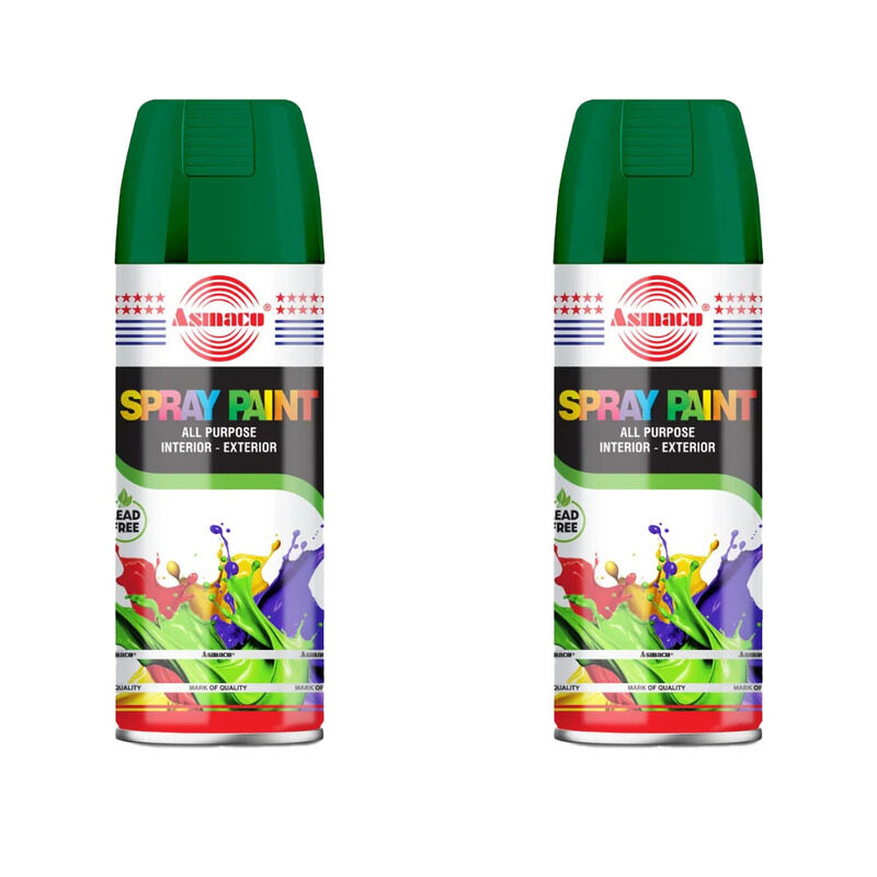 

Asmaco Spray Paint - Pine Green - 400 Ml - Set of 02