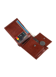 Mounthood Genuine Leather Bi-Fold Wallet with Card Holder for Men, Tan