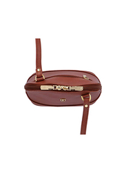 Jafferjees The Begonia Leather Cross Body Bag for Women, Brown