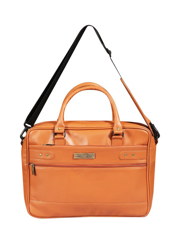 

Mounthood 15-inch Laptop Messenger Bag with Handle, Midas Tan