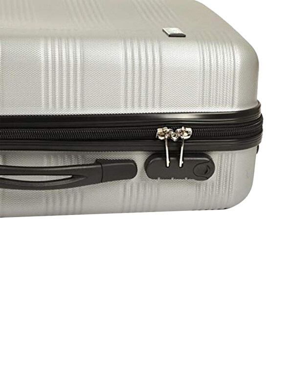 Heys Runway 4W Trolley Luggage Suitcase Unisex, 53cm, Silver