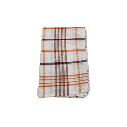 BYFT Orchard Green & Orange Multi Checks (50 x 70 Cm)  Tea Towel-Set of 6