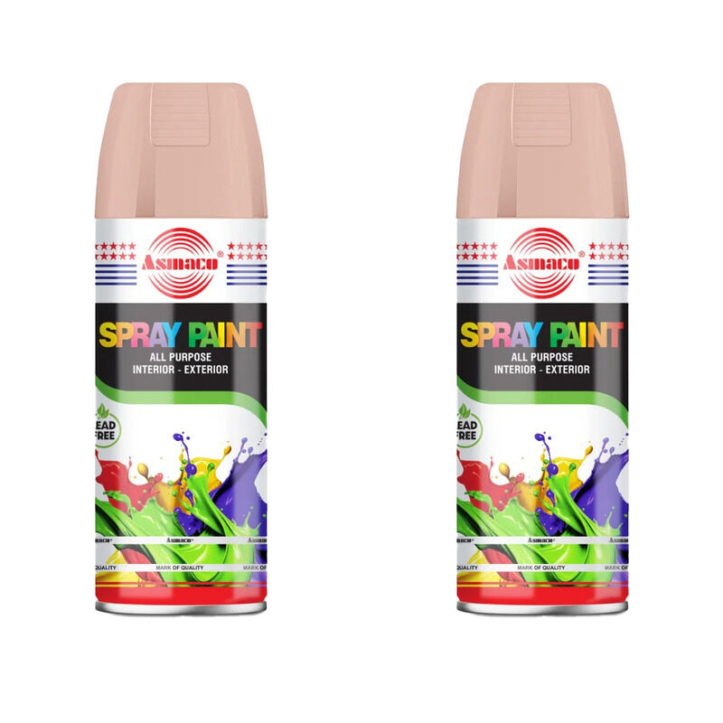 

Asmaco Spray Paint - Light Pink - 400 Ml - Set of 02