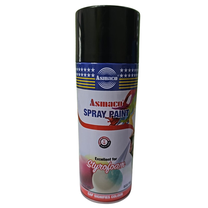 

Asmaco Styro Foam Spray Paints - Black - 400 Ml - Set of 01