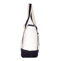 BYFT White Canvas Bag with Black Tape (Vacay Mode)