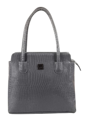 Mounthood Anat Leather Hand/Shoulder Bag for Women, Grey