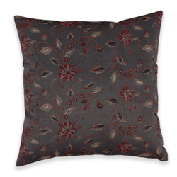 BYFT Blossom Dark Grey 16 x 16 Inch Decorative Cushion & Cushion & Cushion Cover Set of 2