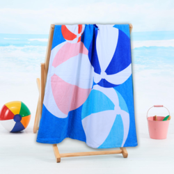 BYFT Jacquard Beach Towel 86 x 162 Cm 390 Gsm Beach Ball,  Cotton Set of 1