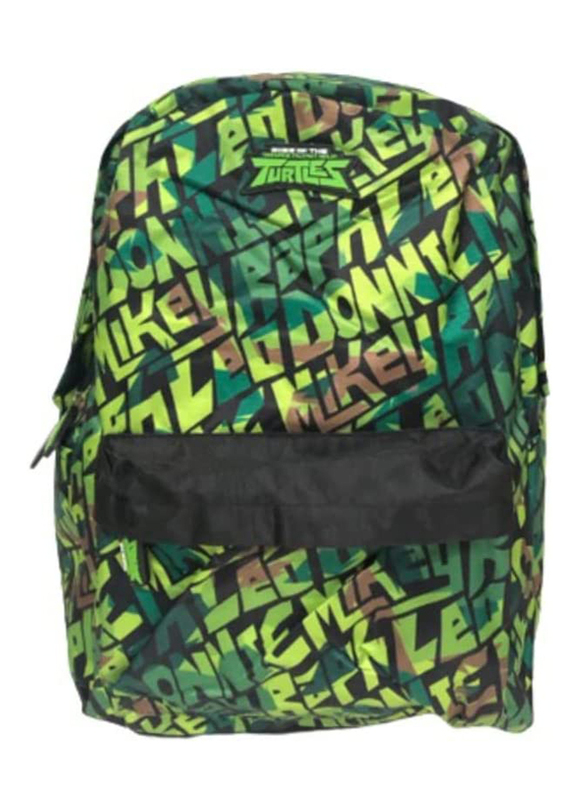 Nickelodeon 18-inch Ninja Turtle Club School Backpack for Kids, Multicolour