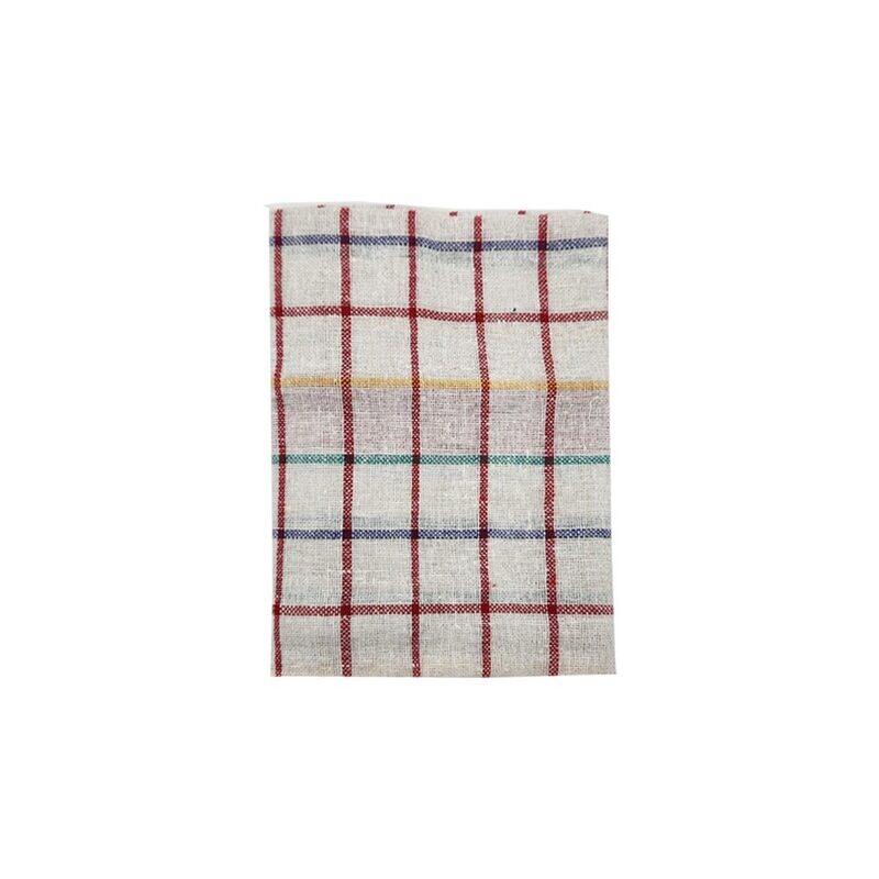 BYFT Orchard Blue & Red Multi Checks (50 x 70 Cm) Tea Towel-Set of 6