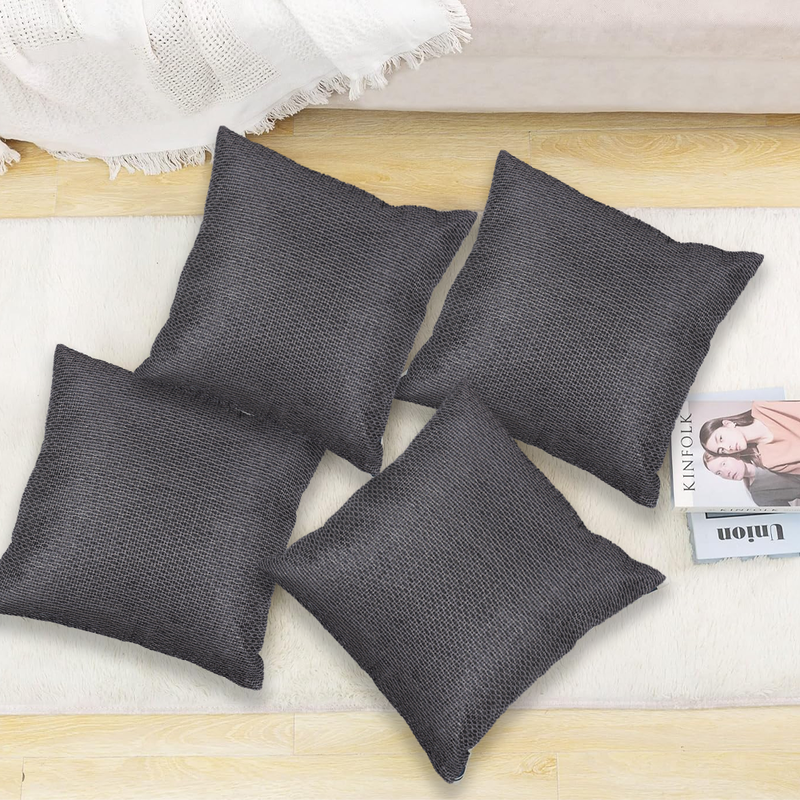 BYFT Adelina Grey 16 x 16 Inch Decorative Cushion Cover Set of 2