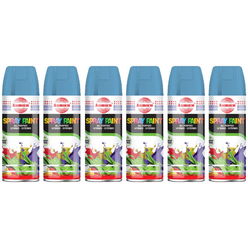 

Asmaco Spray Paint - Red Blue - 400 Ml - Set of 06