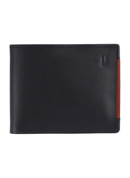 Jafferjees Karachi Leather Bi-Fold Wallet for Men, Black