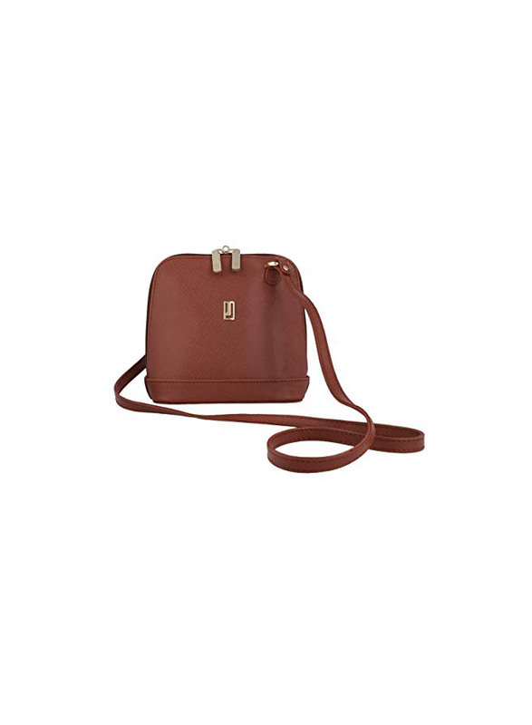 Jafferjees The Begonia Leather Cross Body Bag for Women, Brown