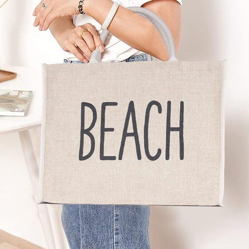 BYFT Natural Jute bag shopper (Beach)