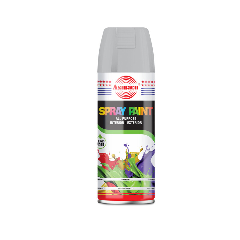 

Asmaco Spray Paint - Silver Grey - 400 Ml - Set of 01
