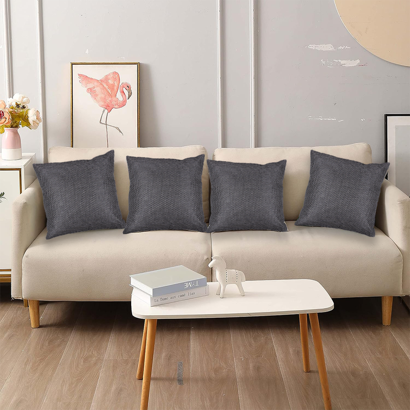 BYFT Adelina Grey 16 x 16 Inch Decorative Cushion Cover Set of 2