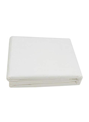 BYFT Orchard 100% Cotton Bedlinen Set, 1 Flat Bed Sheet + 2 Pillow Case + 1 Duvet Cover, Twin, White