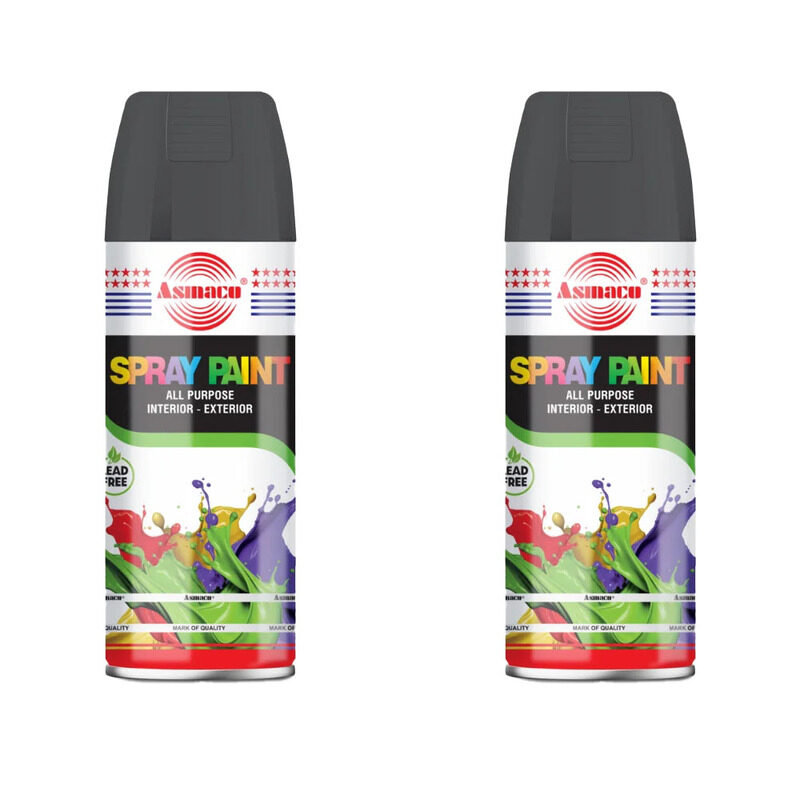 

Asmaco Spray Paint - Medium Grey - 400 Ml - Set of 02