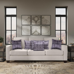 BYFT Elegance in Ebony Dark Grey 16 x 16 Inch Decorative Cushion & Cushion Cover Set of 2