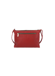 Jafferjees The Coneflower Leather Cross Body Bag for Women, Red