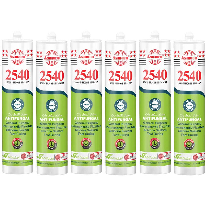 

Asmaco 2540 Silicone Sealant - White - 280 Ml - Set of 06