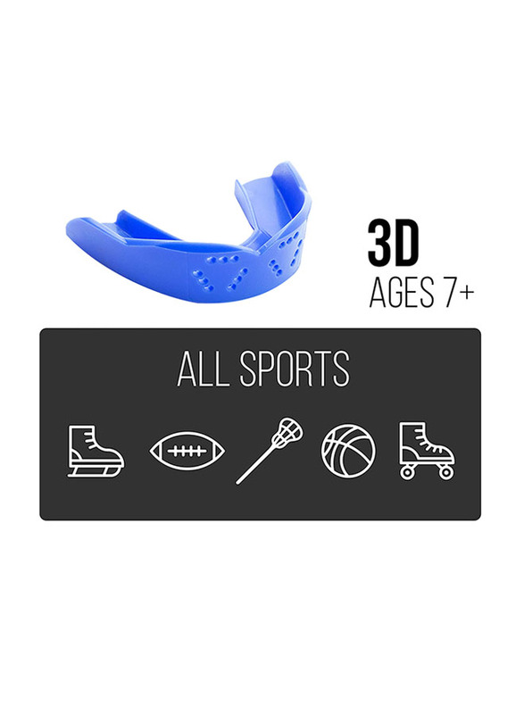 Sisu 1 Size 2.0mm 3D Mouth Guard, Red