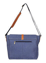 Mounthood 15-inch Canvas Laptop Messenger Bag Unisex, Bacchus Blue