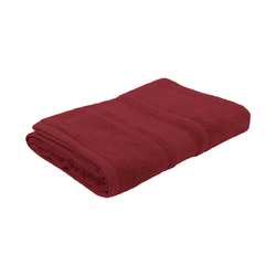 BYFT Home Castle (Maroon) Premium Bath Sheet  (90 x 180 Cm - Set of 1) 100% Cotton Highly Absorbent, High Quality Bath linen with Diamond Dobby 550 Gsm