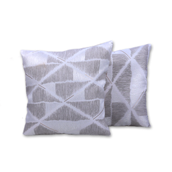 BYFT Mystrey Grey 16 x 16 Inch Decorative Cushion Cover Set of 2