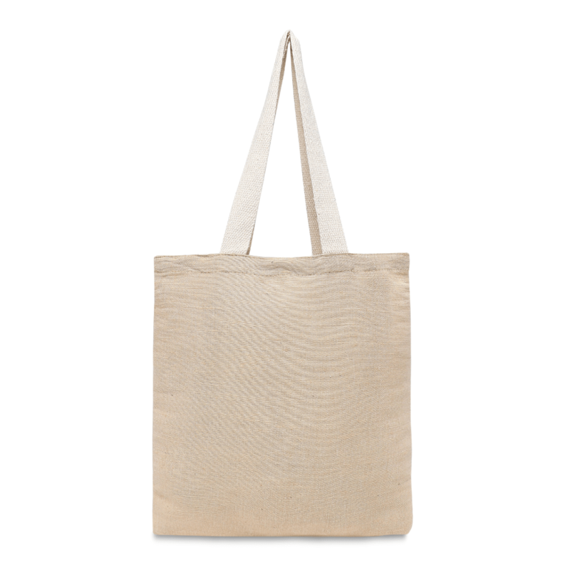 BYFT Unlaminated Juco Tote Bags (Natural) Reusable Eco Friendly Shopping Bag (35.56 x 40.64 Cm) Set of 1 Pc
