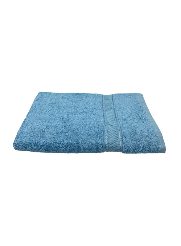 BYFT Daffodil 100% Cotton Bath Towel, 70 x 140cm, Light Blue